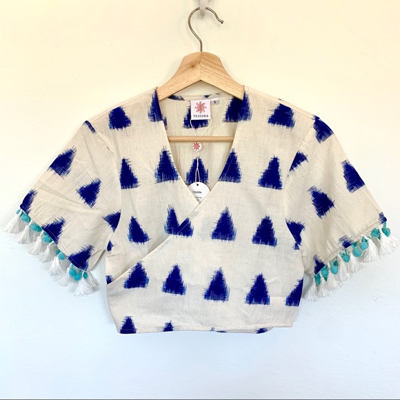 Tessora Lydia cropped wrap top - Picture 4 of 6